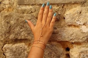 Chaîne de main Luna Purple