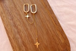 Boucle d'oreille Double Estrella - Vendue à l'unité