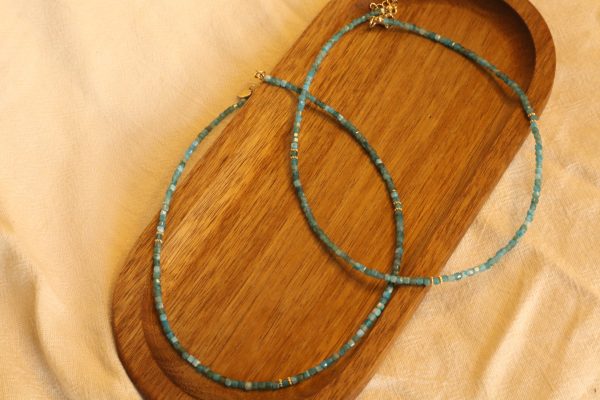 Collier Apatite bleue