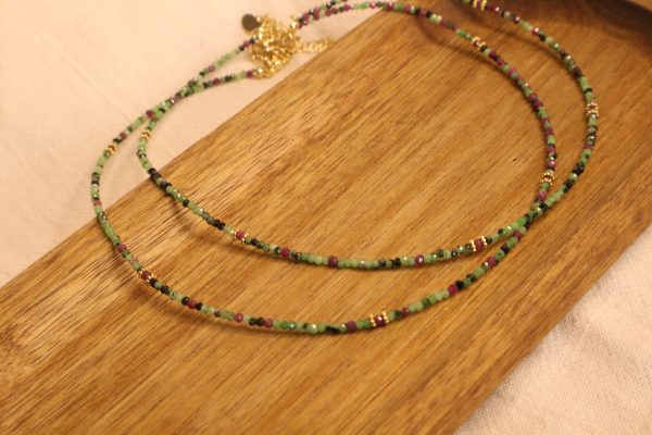 IMG_1651 Collier Rubis sur Zoïsite