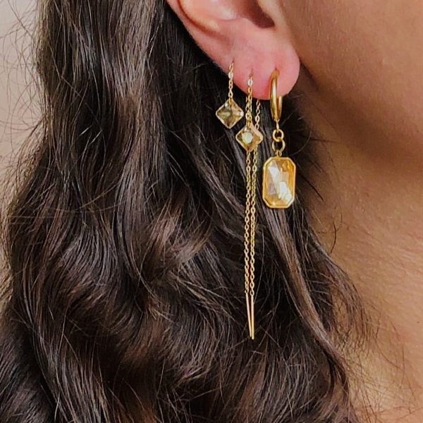 Boucles d'oreilles Ambre