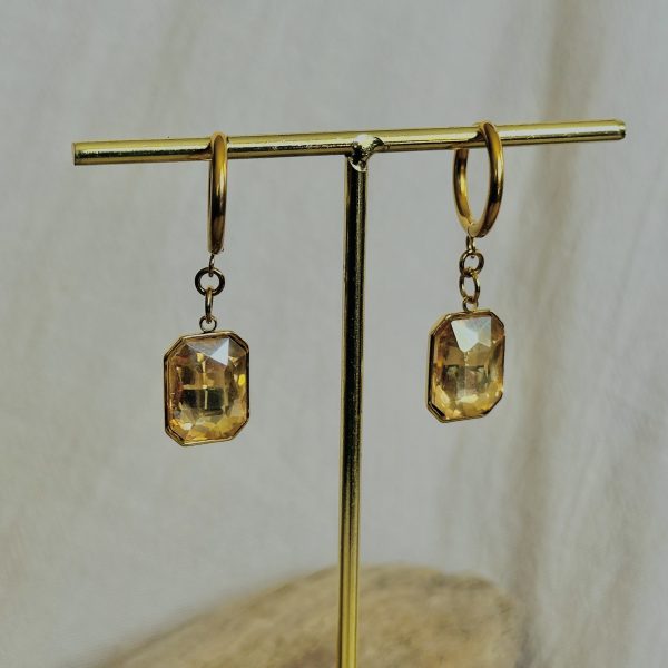 Boucles d'oreilles Ambre