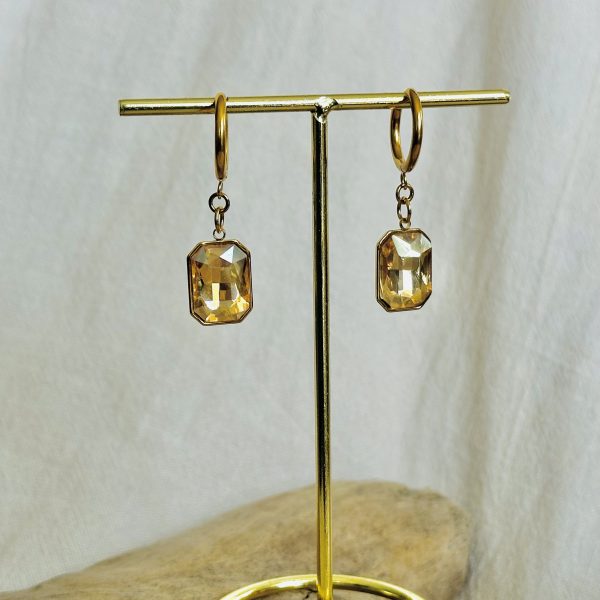 Boucles d'oreilles Ambre